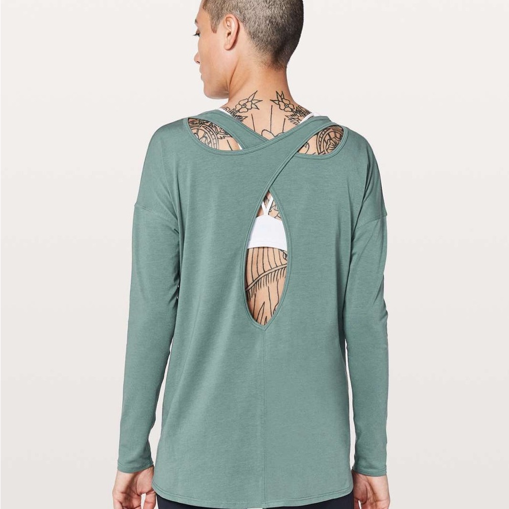Lululemon Back Into It Long Sleeve - Juniper